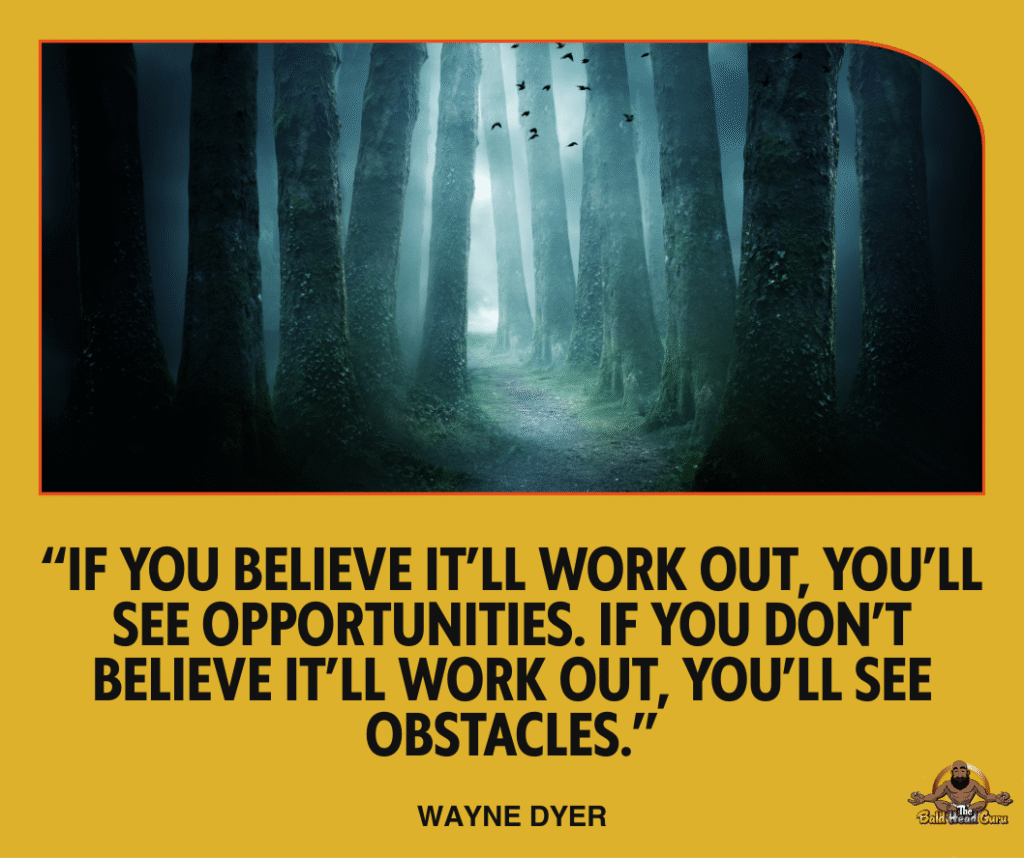 Obstacles Quote Bald Head Guru